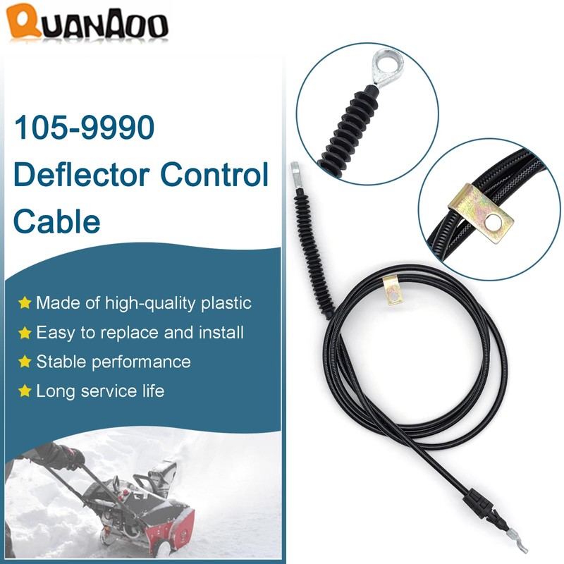 Quanaoo Deflector Control Cable 105-9990 for Toro Snowthrower fits Toro