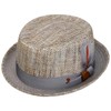 Alfonso D'Este Vendello Pork Pie Men's Fabric Hat, Summer Hat,