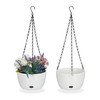 Relaxdays Hanging Basket with Water Reservoir, Set of 2, H