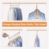 Meneicvy Clothes Hanger Space Saving for Closet Organize, 6 Pack