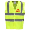 Brook Hi Vis UK Fire Warden Premium Yellow Hi Vis