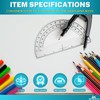 1InTheOffice Plastic Protractor, Math Protractors, Protractor for Geometry, 180 Degrees