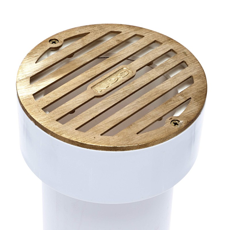 NDS 910B, 4 In. Round Grate Drain Cover, with PVC