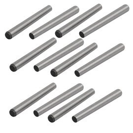 sourcing map GB117 Carbon Steel 30 mm Length 3 mm Small End Diameter Cone Pin Pack of 12