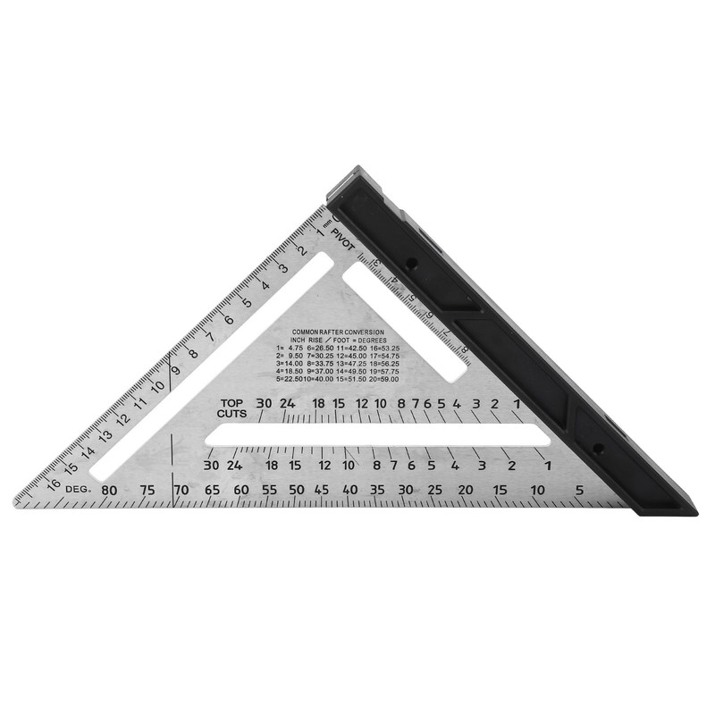 Woodworking Triangle Ruler 7in Dual Scale Square Angle Ruler Carpenter