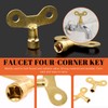 Tanstic 8Pcs Multi-functional Utility Kit, including 4 Ways Utility Spanner,