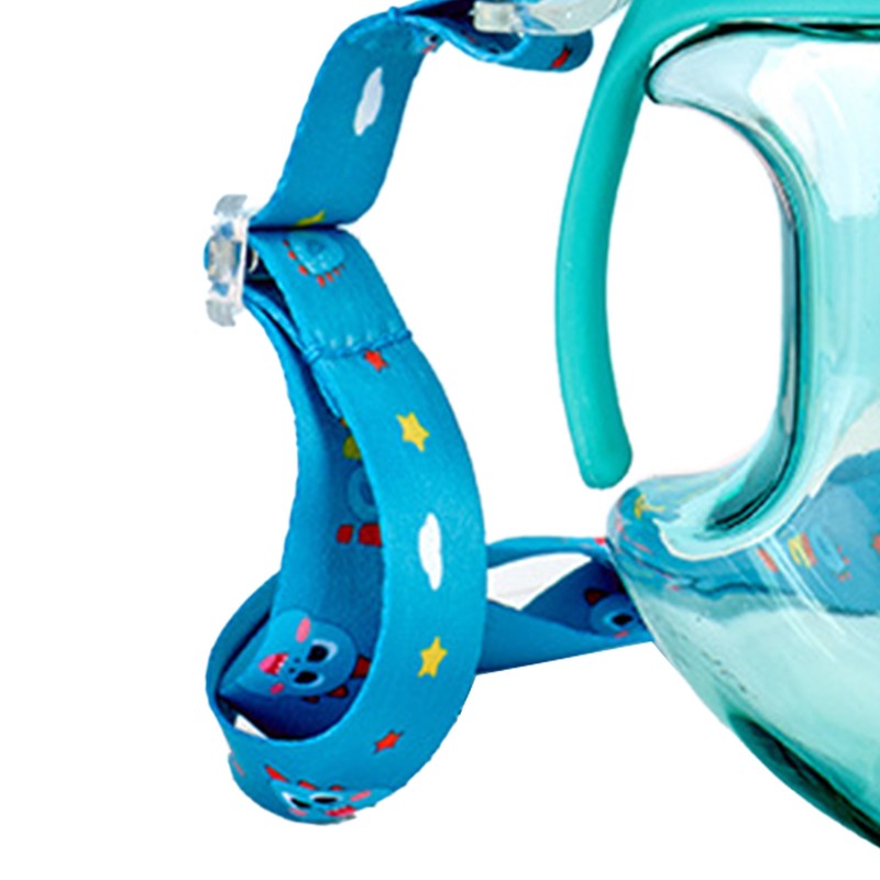 450ml Kids Water Cup with Handle and Lanyard Plastic Straw