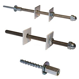 Generic Radiator Stay/Bracket - White (Threaded Fixing) (Wall Mount, Metal, Retainer, 1 Piece)