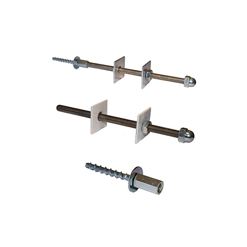 Generic Radiator Stay/Bracket - White (Threaded Fixing) (Wall Mount, Metal,