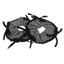 minkissy 2pcs Stylish Buffalo Plaid Hair Accessories for Women Soft Ribbon Elastic Ponytail Holders Comfortable and Secure Fit