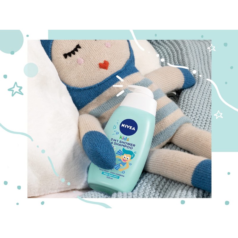 NIVEA Body and Hair Cleanser 2-in-1 Apple Scent Caramels 500