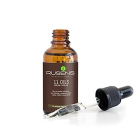 Rusens - 11 Oils Serum Capilar Aceite de Argán, Nutre y Repara desde la raíz hasta las puntas dejando visiblemente el cabello más suave gracias a sus aceites naturales. 100% de origen natural y Vegano. Aceite Capilar Reparador e Hidratante.