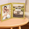 AEVETE 8x10 Picture Frames Double Hinged Wood Folding Photo Frames