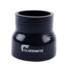 VLOCEMNYE Turbo/Intercooler/Acoplador de tubería de admisión, mangueras hidráulicas industriales de 4 capas (5,4 mm) (negro, ID 76 mm)