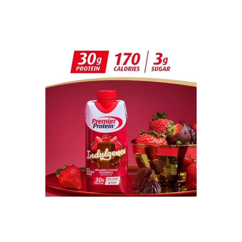 Premier Protein Indulgence 30g Protein Shake - Chocolate Strawberry -