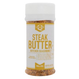 Lillie’s Q - Steak Butter Seasoning, All-In-One Steak Seasoning with Butter, Garlic, Salt & Black Pepper, Perfect Seasoning for Red Meats (6 oz)