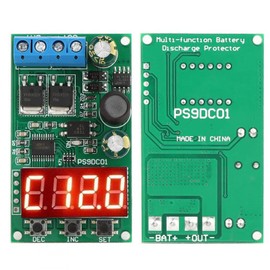 EVTSCAN Battery Discharge Protector Module Multifunctional for Lead-Acid L Lithium Solar UPS 15A DC6-30V