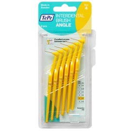 TePe 0.7 mm Size 4 Interdental Angle Brush - Pack of 2, Total 12