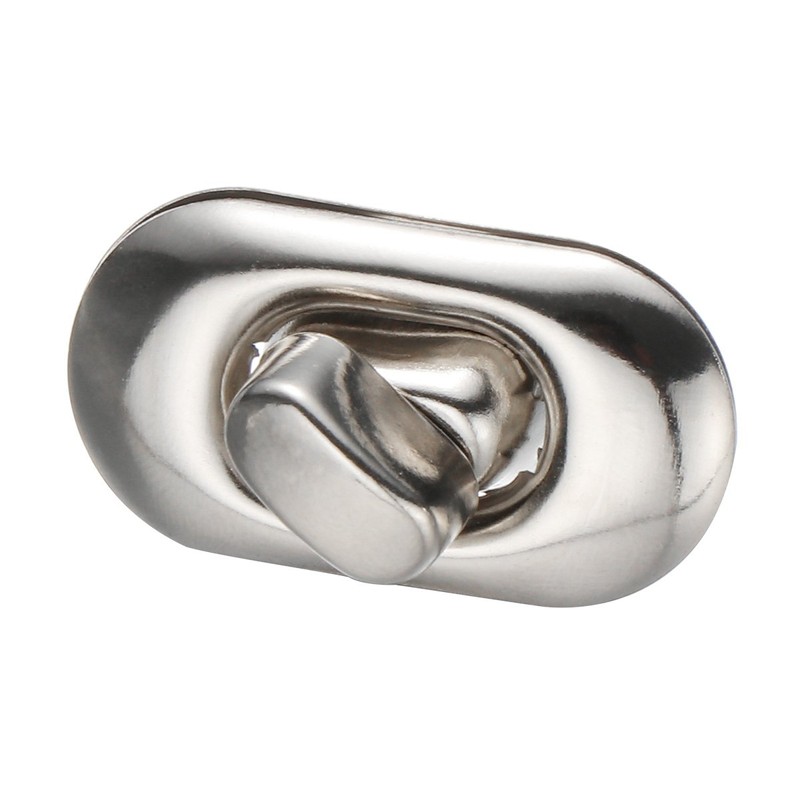 Healifty Leathercraft 10 Pcs Silver Wallet Lock for Leather Bag