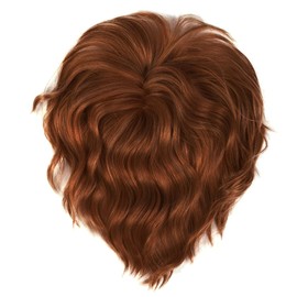 HAIRUWEAR Hairdo Top Beach Waves Clip-In Hair Topper Wig Hairpiece, R28S Glazed Fire