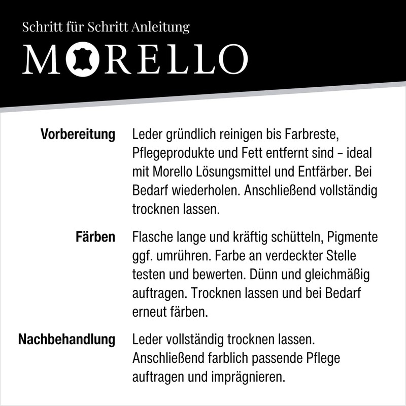Morello Leather colour for smooth leather 40ml - Dark Brown,