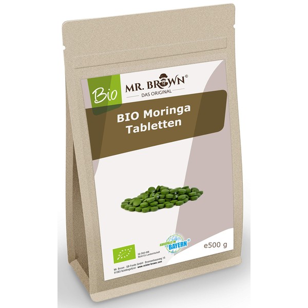 500 g Organic Moringa Tablets 500 mg, Moringa Powder from Tanzania, Presslings, Moringa Powder, Tablets, Tabs