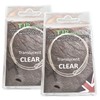 Twin pack fluorocarbon 50cm carp Leaders Quick Change swivels fused