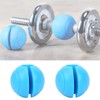 2pcs Barbell Grips Round Thick Silicone Dumbbell Adapter Balls Barbell
