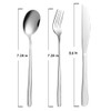 Silverware Set,6 piece Stainless Steel Flatware Set Cutlery Set for