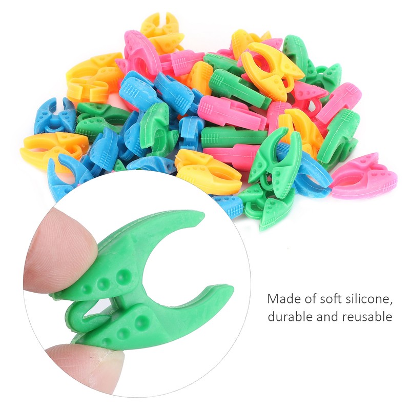 48Pcs Clamp Thread Saver Organizing Silicone Bobbin Clip Spool Sewing