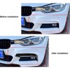 2pcs Front Bumper Vent Canard Splitter Left Right ABS Wind