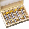 CENPEK 5 Pieces Carbide Drill Bit Set, Hinge Hole Saw