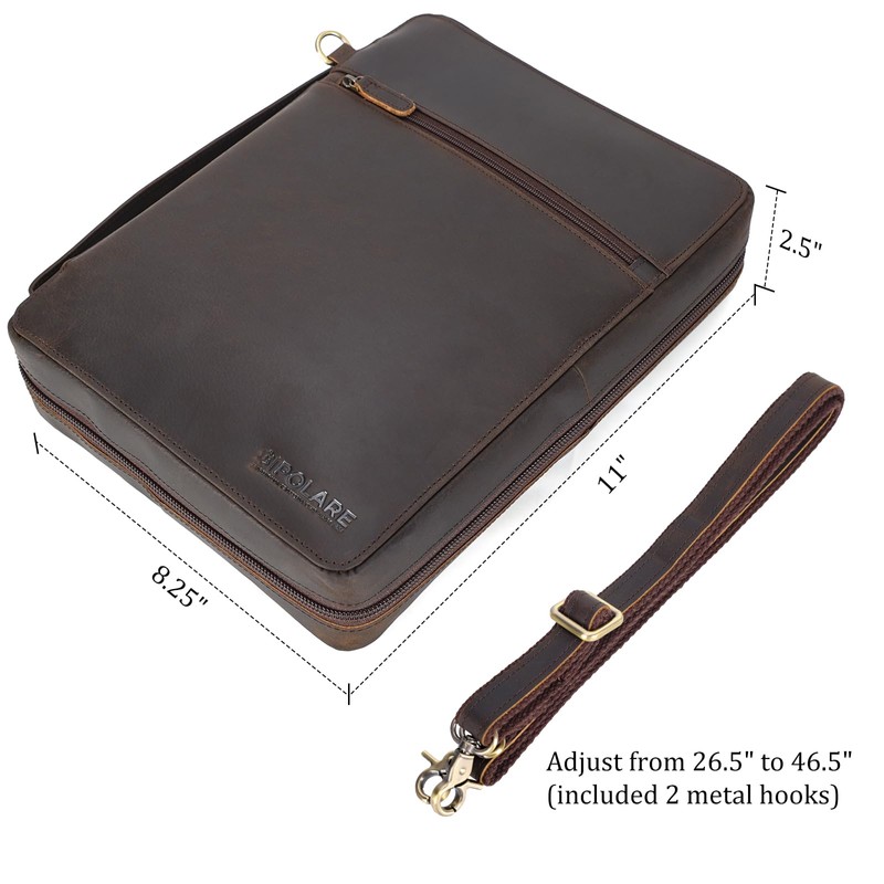 Polare Full Grain Cowhide Leather Bible Cover Church Bag Bible