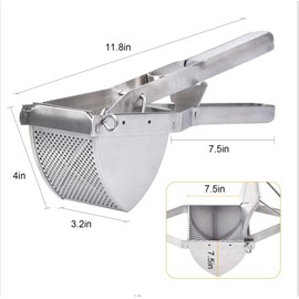 KISPATAI Potato Ricer,Multifunctional Fruit Vegetable Masher for Smooth Fluffy Mashed Potatoes