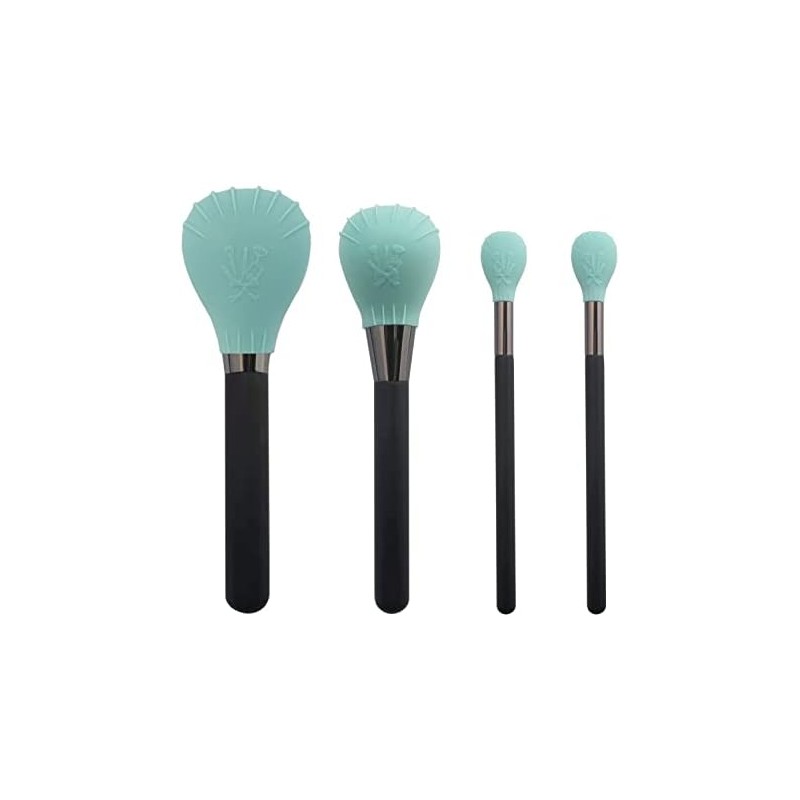 LORMAY 4 Fundas de Silicona para Brochas de Maquillaje, Burbujas