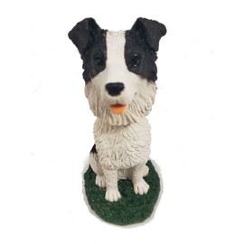 Animal Den Border Collie Dog Bobblehead Figure Statue Gift for Car Dashboard