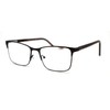 Mens Metal Half Rim Rectangular Reading Glasses Brown Tortoise +2.5