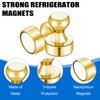 LOVIMAG Refrigerator Magnets, Fridge Magnets, Strong Whiteboard Magnets, Gold 16
