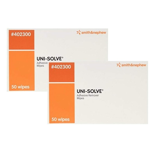 Uni Solve Adhesive Remover Wipes, 50 Each (2)