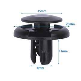 OAUTOO 25PCS Front Fender & Bumper Support Push-Type Retainer Replacement for Acura Honda 91512-SX0-003 Mitsubishi MU000319 & GM 11519949