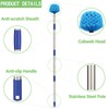 Duster, Cobweb Duster with Extension Pole, Medium Stiff Bristles Cobweb