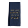 Blue Inspirational Lake River Kitchen Dish Towels Dishcloth 16x24 Inches,