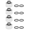 Zunate Compression Fitting, PC Water Cooling Brass Compression Fitting, 4