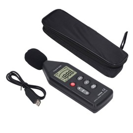 Noise Tester Sound Level Meter High Accuracy Large LCD Screen Display Digital Noise Measure Device with Hidden Stand