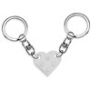 LXCCXM Brick Heart Keychain for Couples Best Friend BFF Matching