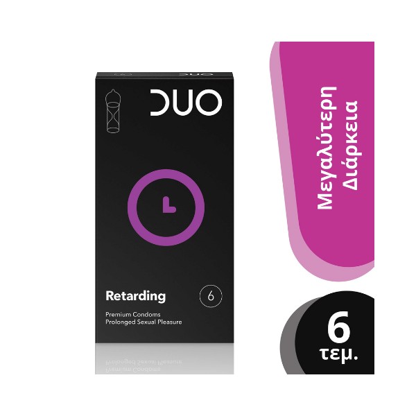 Duo Longer Pleasure Condoms for Long Duration 6 pcs