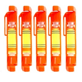 ZUJHPYMI 5Pcs String Line Level Hanging Line Bubble Levels for Measuring Building Trades, Surveying, Engineering (Red)