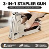 3-in-1 Full Plating Nail Gun Kit: Arrow Wiring Tacker with