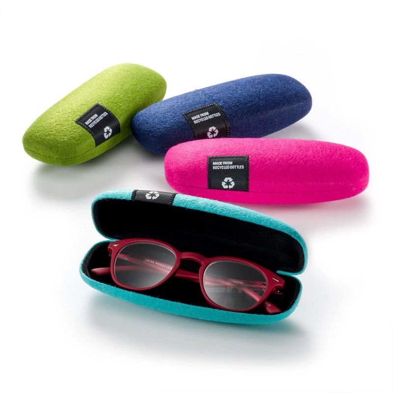FEFI - Hard case glasses case with felt cover made