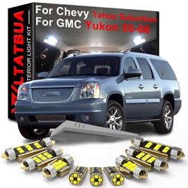 WLTATBUA LED Interior Light Kit Package Replacement for GMC Yukon Chevy Tahoe Suburban GMT800 2000 2001 2002 2003 2004 2005 2006